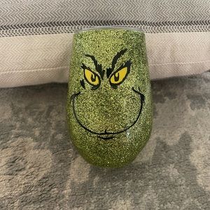 Resin grinch tumbler